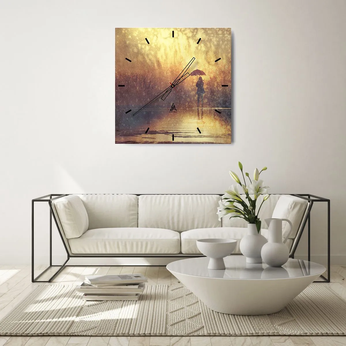 Wandklok - Klok - Ik voel dat iemand naar me kijkt - 40x40 cm