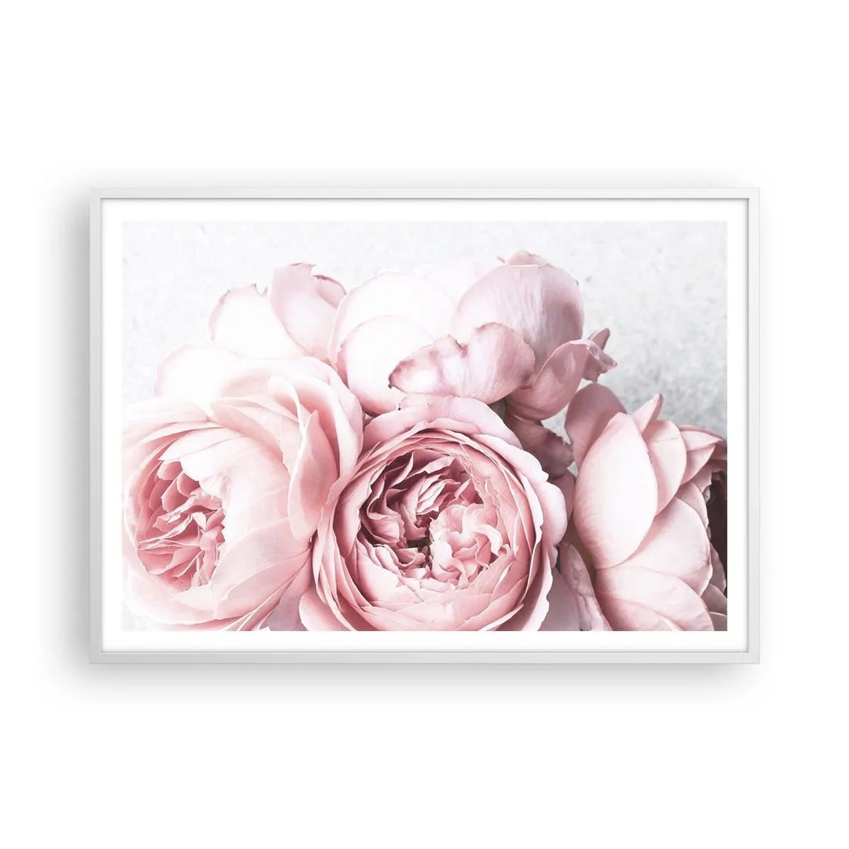 Poster in een witte lijst - Voor romantici - 100x70 cm