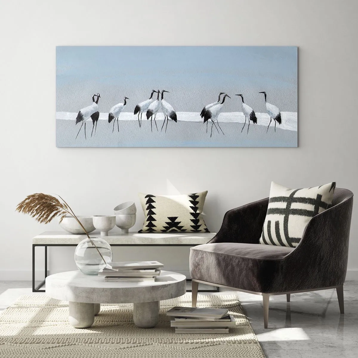 Schilderen op glas - Na een warme dag - 140x50 cm