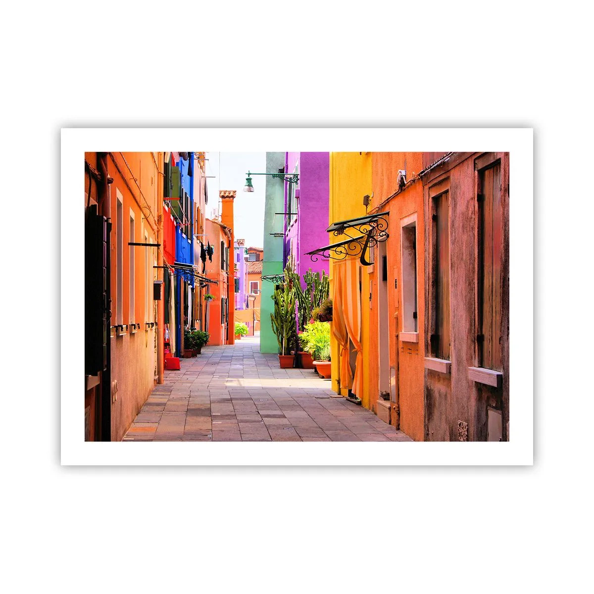 Poster - Regenboogsteeg - 70x50 cm