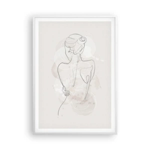 Poster in een witte lijst - Als een gevoelig instrument - 70x100 cm