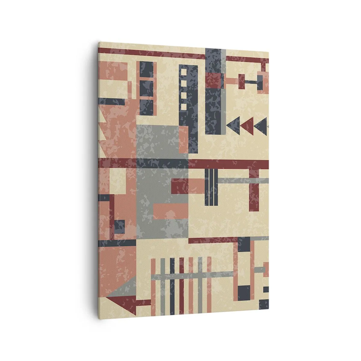 Schilderen op canvas - Een combinatie van verticalen en horizontalen - 70x100 cm