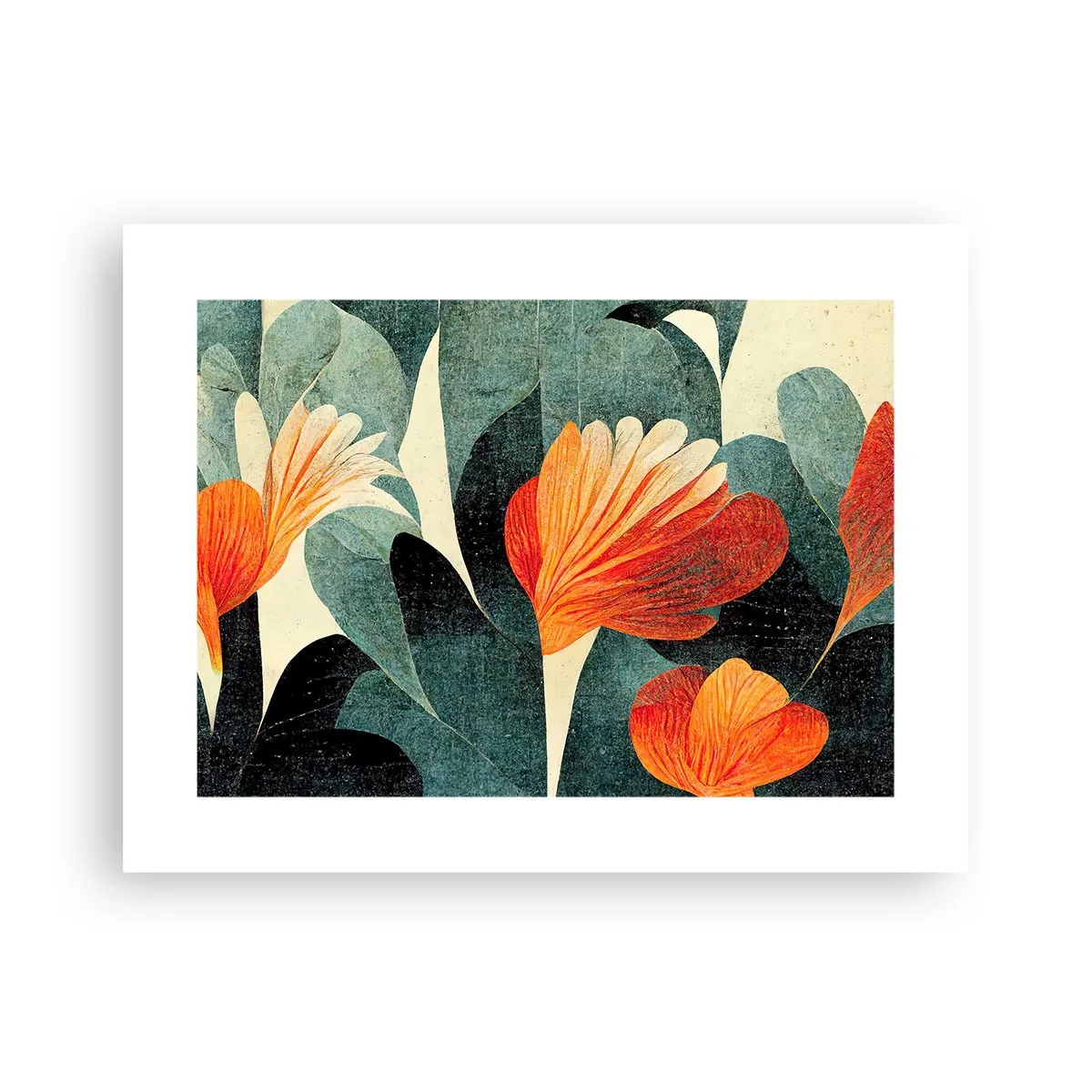 Poster - De hitte van de tropen en de koelte van het groen - 40x30 cm
