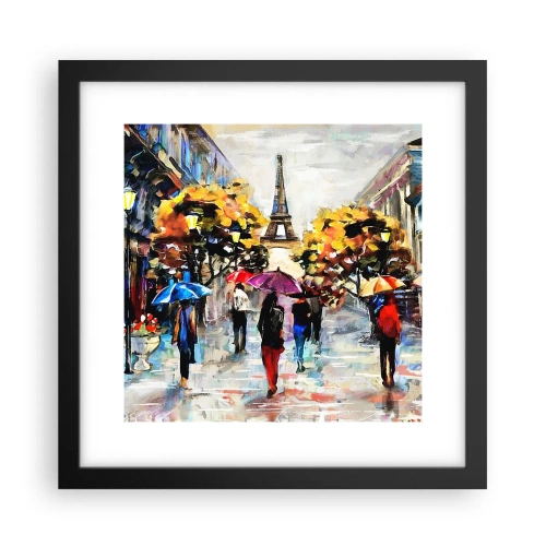 Poster in een zwarte lijst - Vooral mooi in de herfst - 30x30 cm