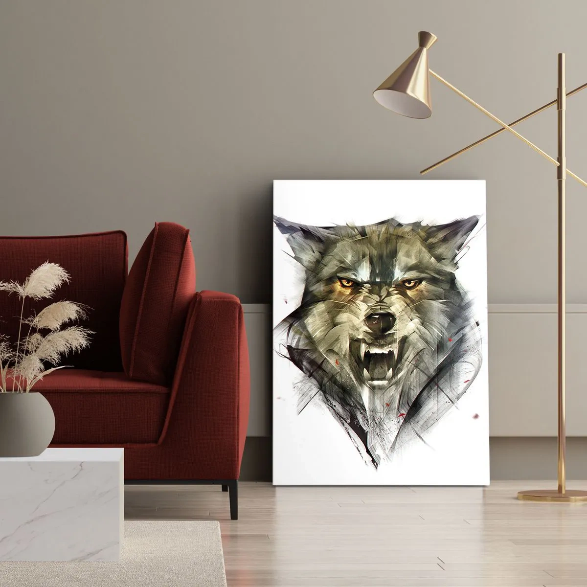 Schilderen op canvas - Blijf staan! - 50x70 cm