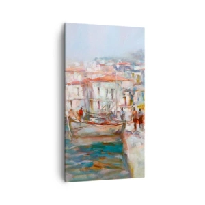 Schilderen op canvas - Pastel vakantie - 45x80 cm