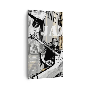 Schilderen op canvas - Op het ritme van New York - 45x80 cm