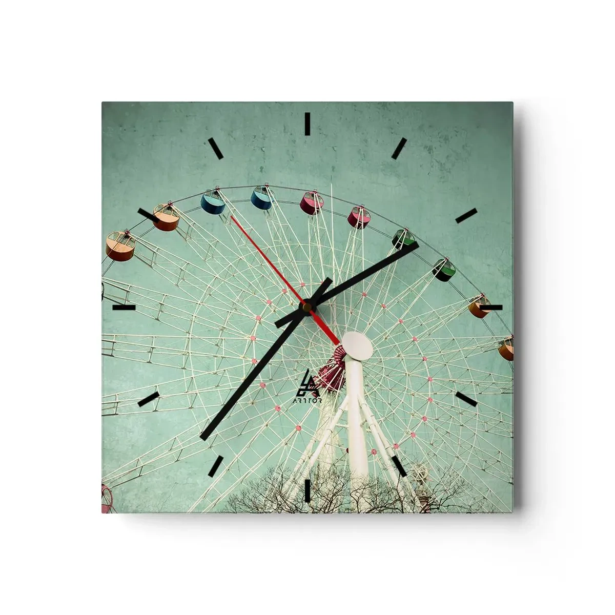 Wandklok - Klok - Wij nodigen u uit om plezier te hebben - 30x30 cm