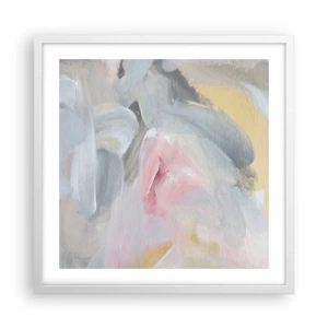 Poster in een witte lijst - In een pastelkleurige wereld - 50x50 cm