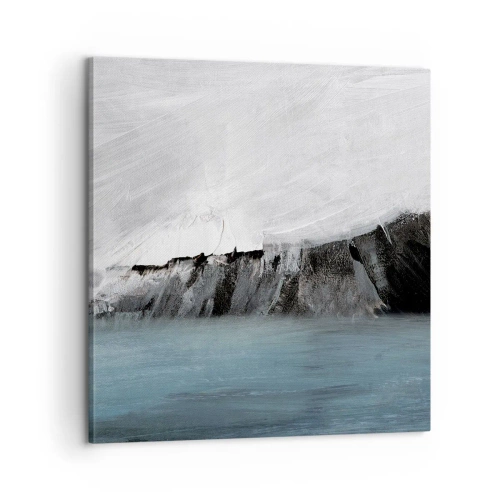 Schilderen op canvas - Water – aarde: botsing der elementen - 60x60 cm