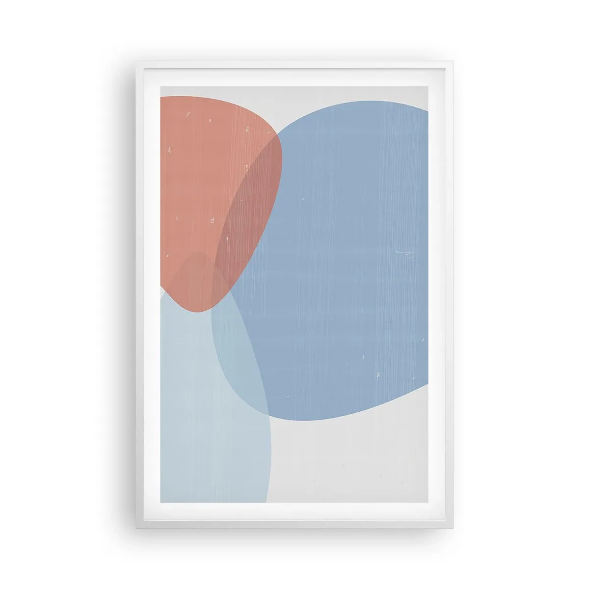Poster in een witte lijst - Pastelkleurige relaties - 61x91 cm