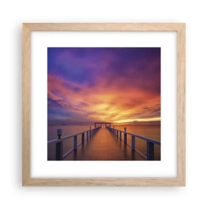 Een poster in een licht eiken lijst - Zonder einde - 30x30 cm