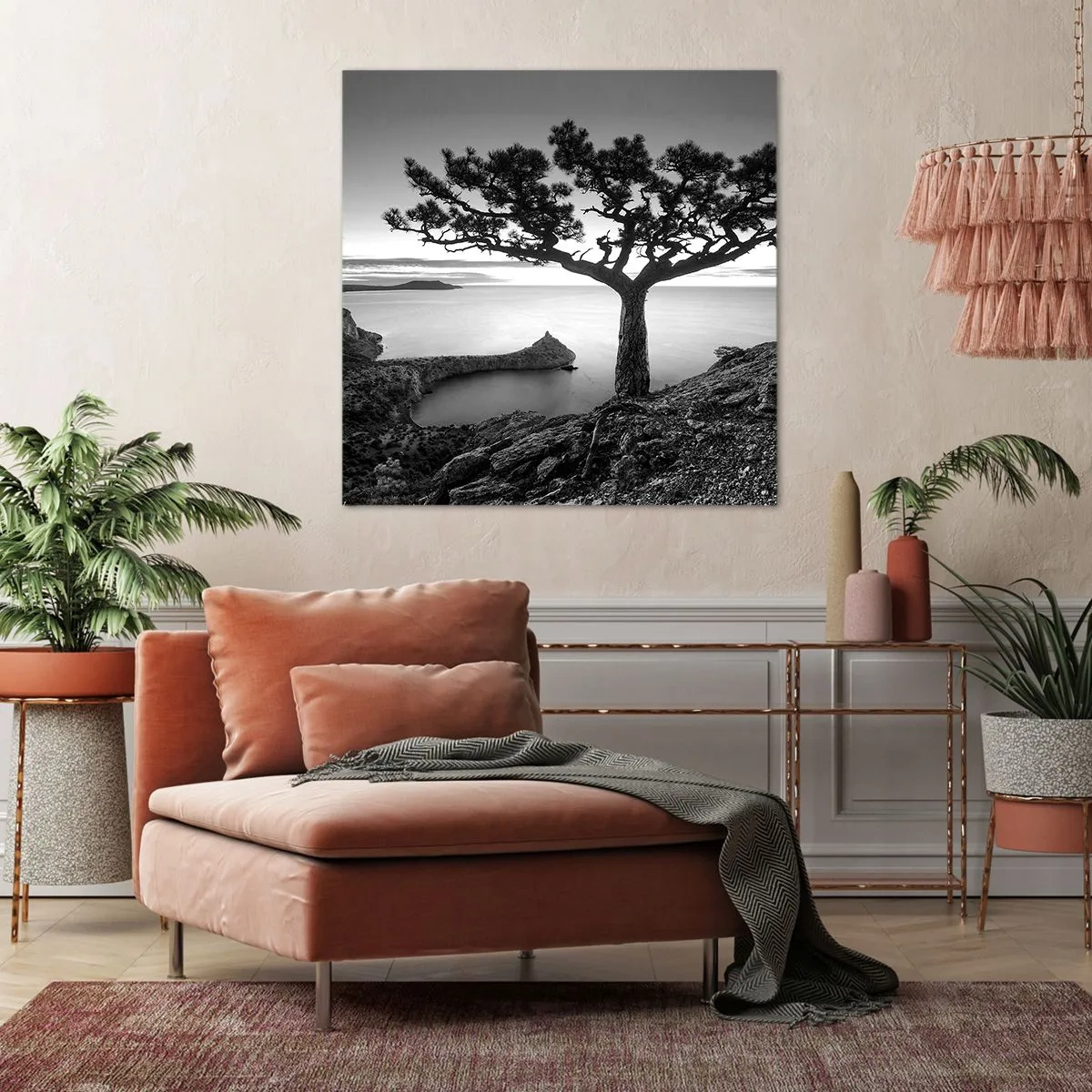 Schilderen op canvas - Stilte aan de horizon - 60x60 cm