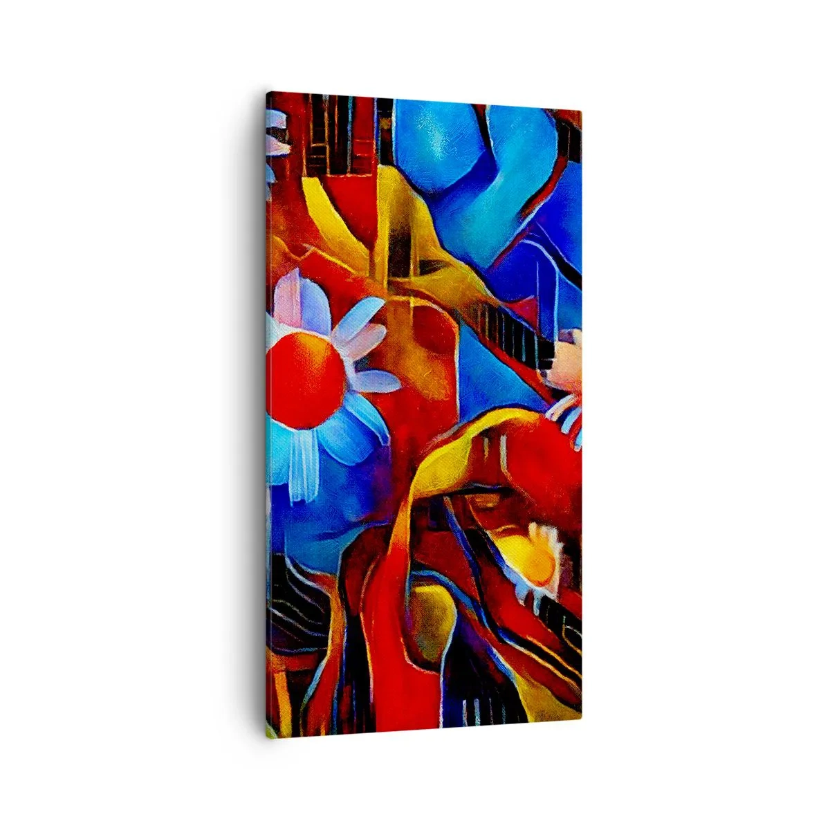 Schilderen op canvas - De kleuren van het leven - 55x100 cm