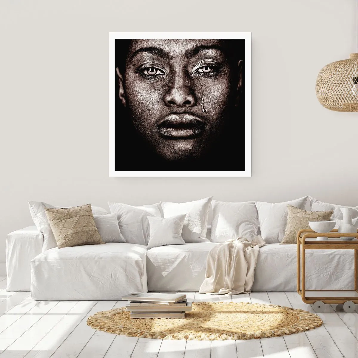 Poster - een traan - 60x60 cm