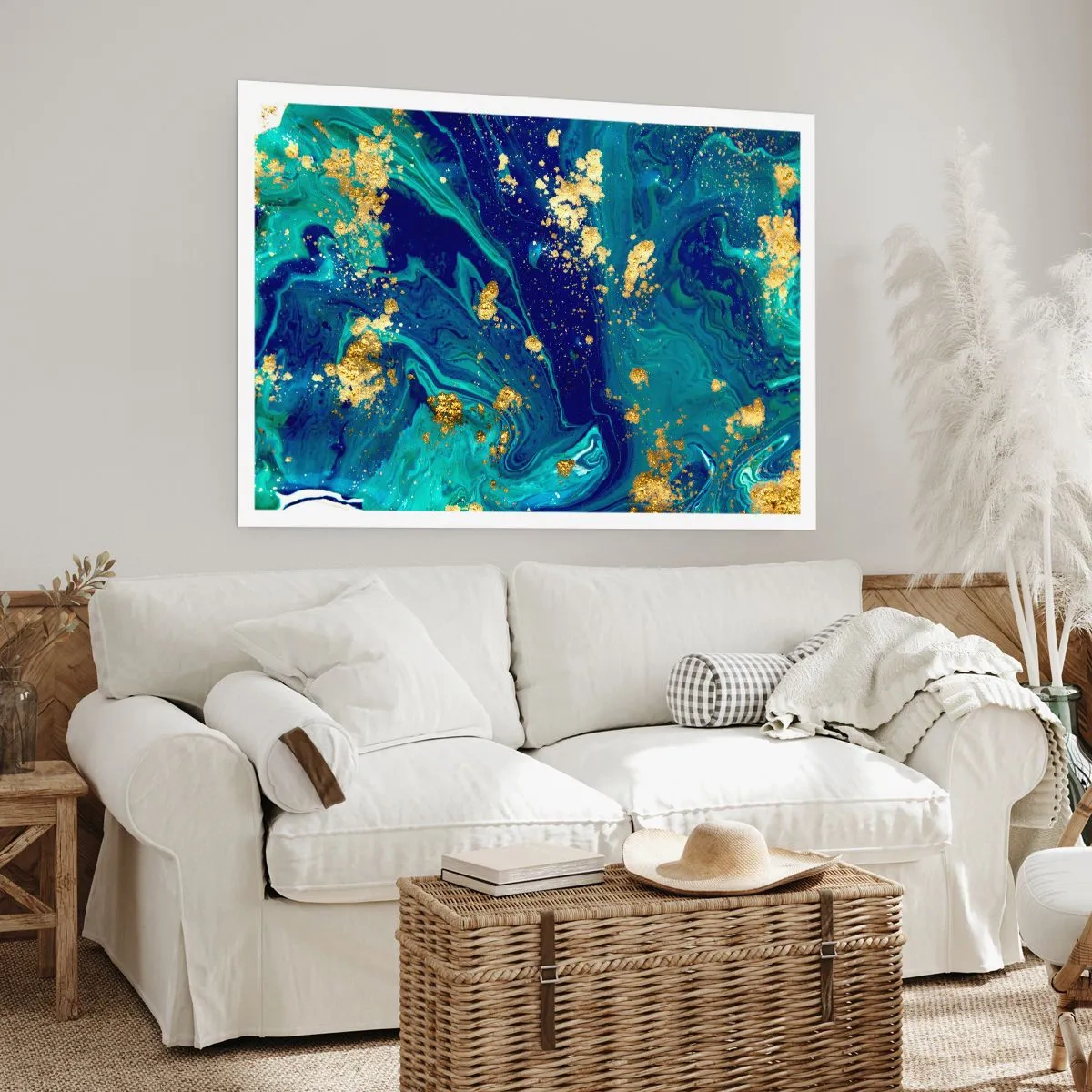 Poster - De bloemblaadjes van de zon - 100x70 cm