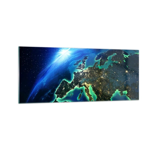 Schilderen op glas - Sprankelend Europa - 100x40 cm