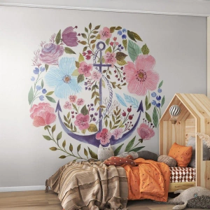 Zelfklevend Fotobehang Deluxe Sticker - Goede droom van zeeman - Anker, Boho, Kust - 100x70 cm