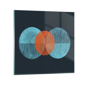 Schilderen op glas - Symmetrische compositie - 70x70 cm