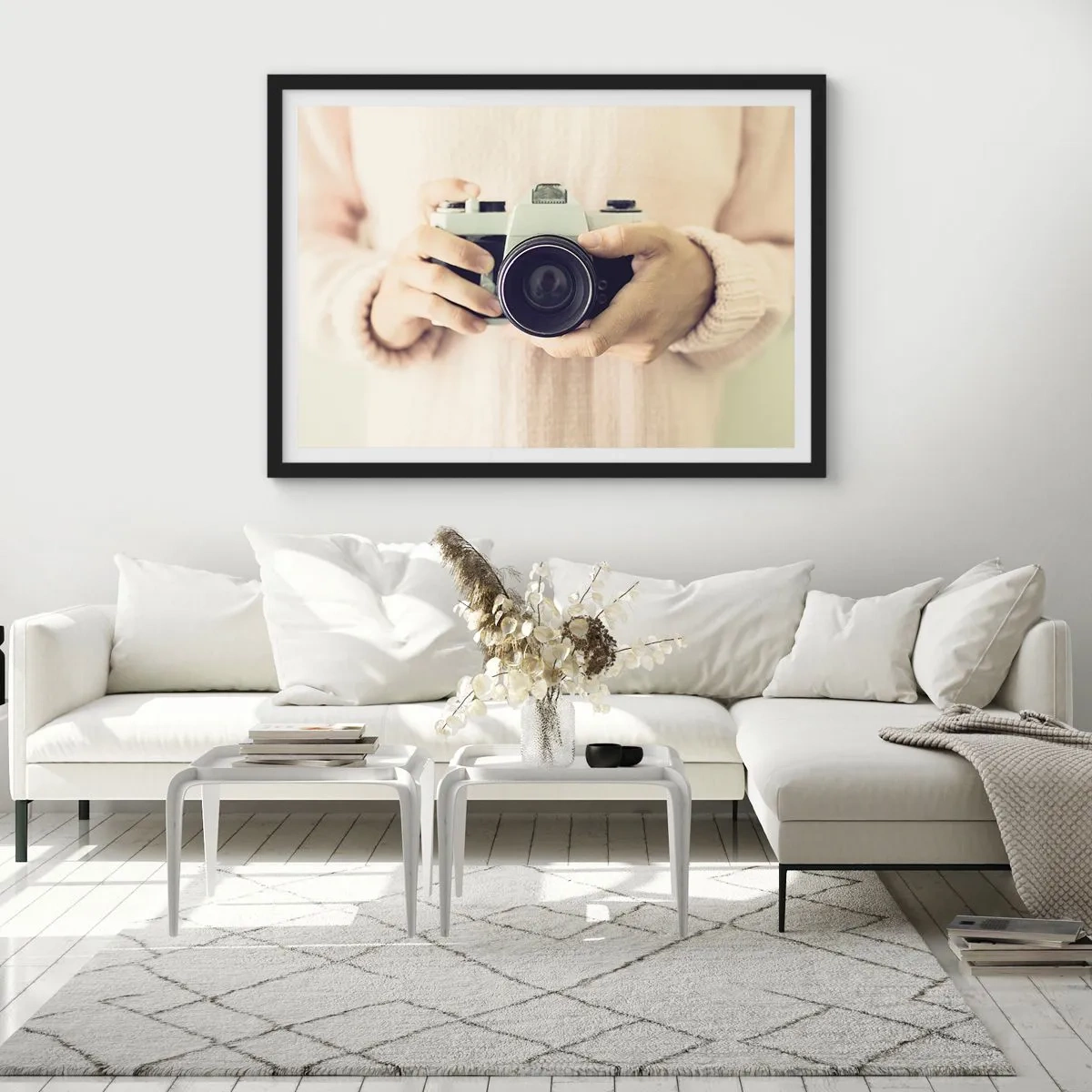 Poster in een zwarte lijst - Om meer te zien... - 91x61 cm