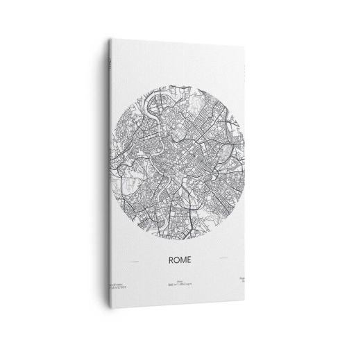 Schilderen op canvas - Anatomie van Rome - 45x80 cm