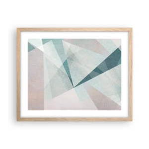 Een poster in een licht eiken lijst - Makkelijk maar dynamisch - 50x40 cm
