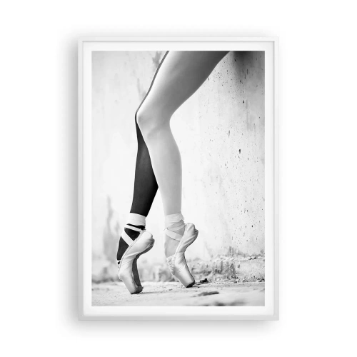 Poster in een witte lijst - Ballerina, voila! - 70x100 cm
