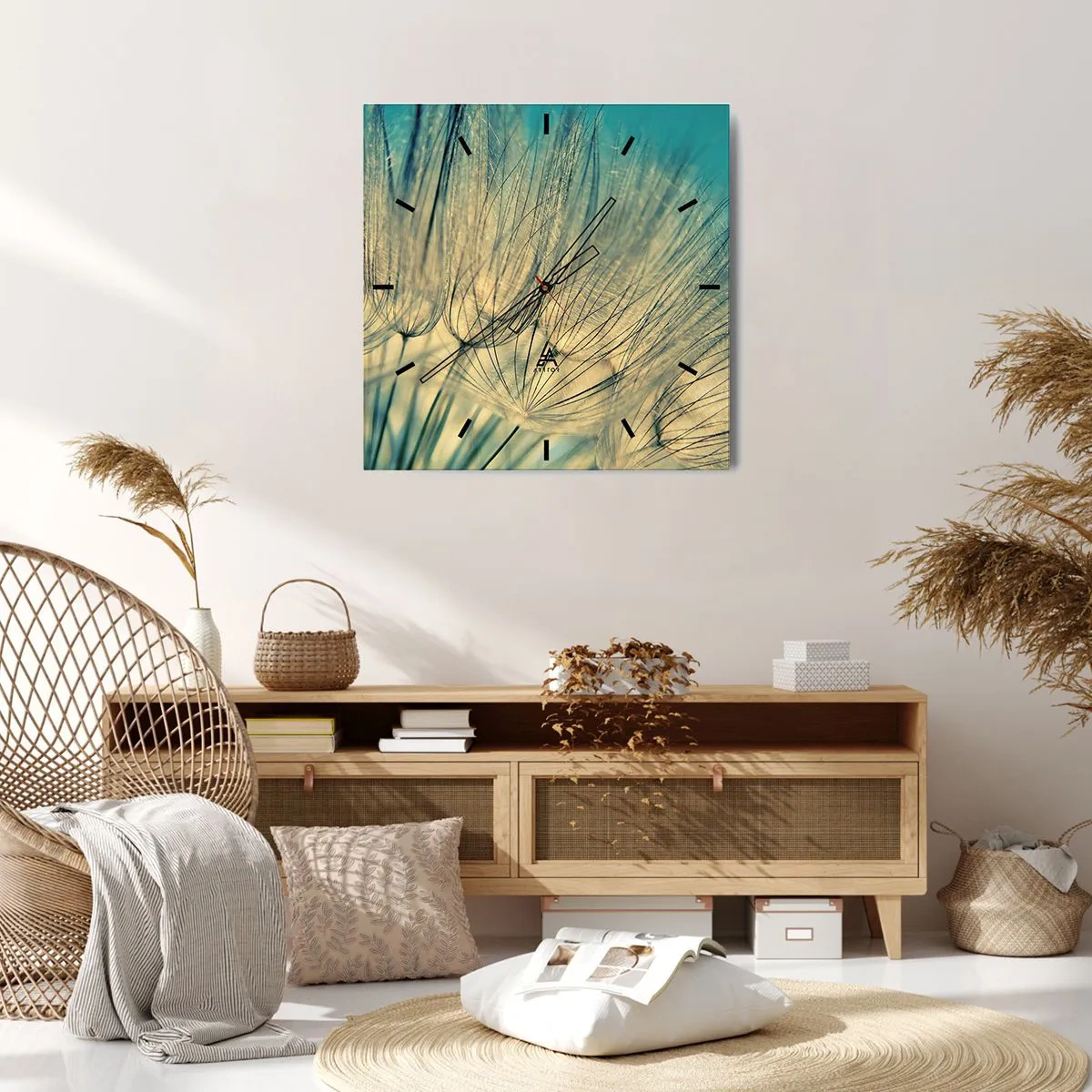 Wandklok - Klok - In afwachting van de wind - 30x30 cm