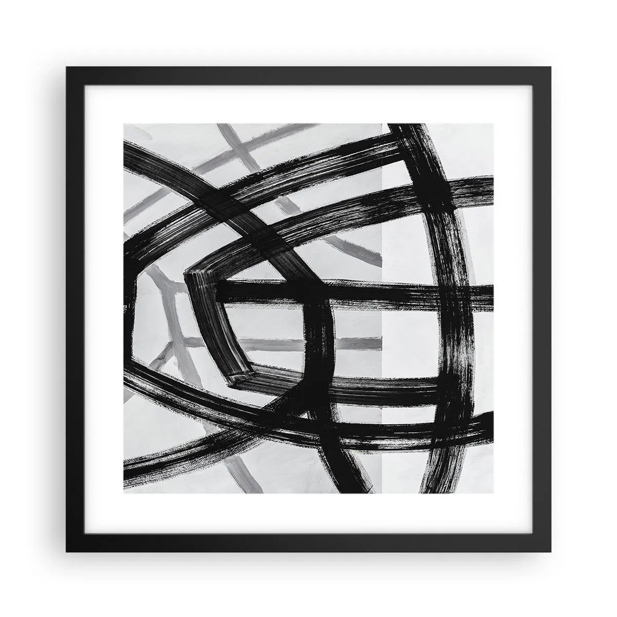 Poster in een zwarte lijst - Diepte opbouwen - 40x40 cm