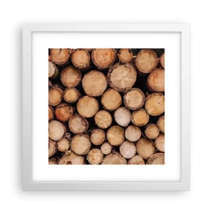 Poster in een witte lijst - Een nieuw begin - 30x30 cm