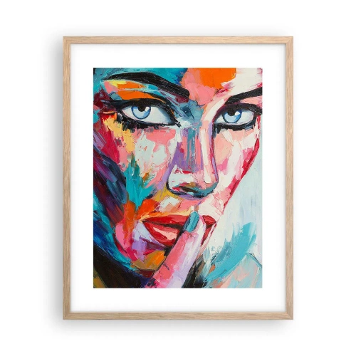 Een poster in een licht eiken lijst - Ons eerste geheim - 40x50 cm
