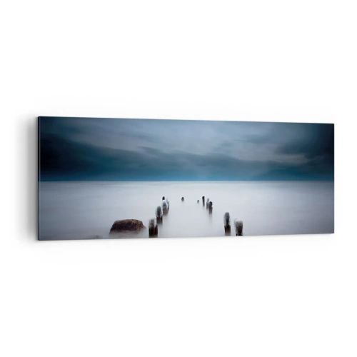 Schilderen op canvas - Peinzend meer - 140x50 cm