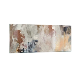 Schilderen op glas - Mistige abstractie - 100x40 cm