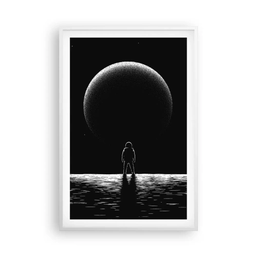 Poster in een witte lijst - Oog in oog - 61x91 cm