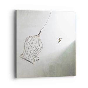 Schilderen op canvas - In je element - 30x30 cm