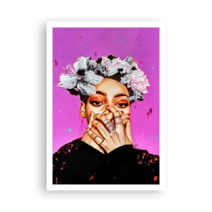 Poster - Een beetje gek - 70x100 cm