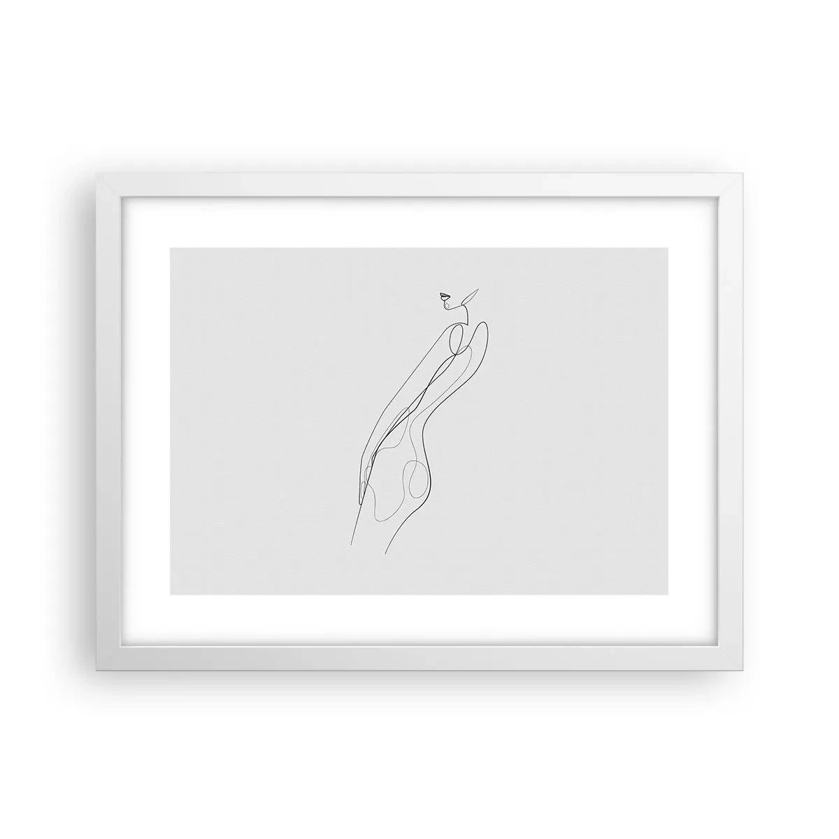 Poster in een witte lijst - Gewoon een belofte - 40x30 cm