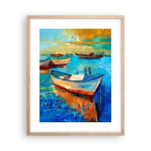 Een poster in een licht eiken lijst - In de zuidelijke baai - 40x50 cm