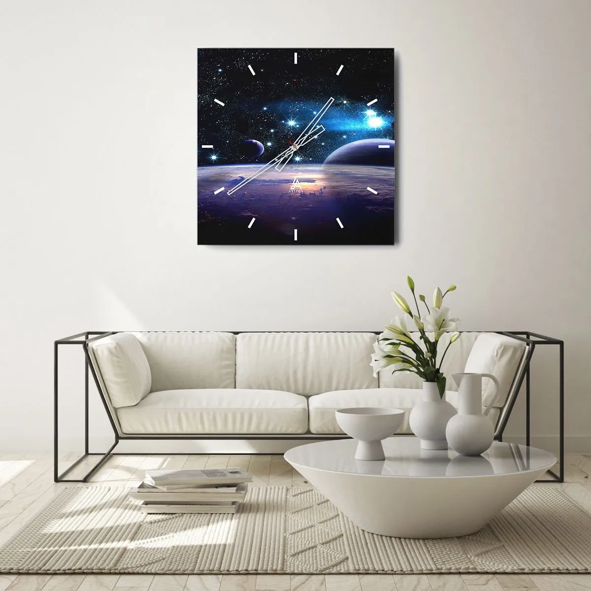 Wandklok - Klok - Nog steeds alleen? - 30x30 cm