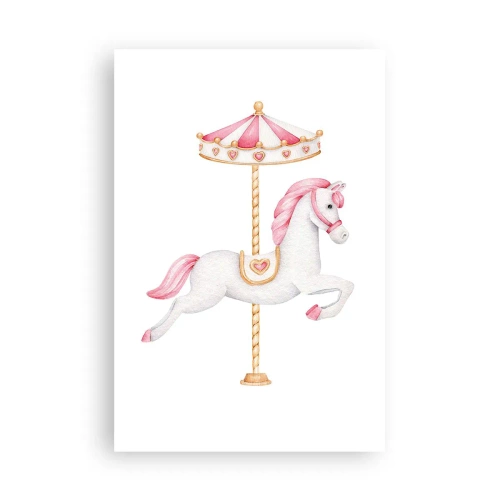 Poster - Hij raakte de grond rennend - 61x91 cm