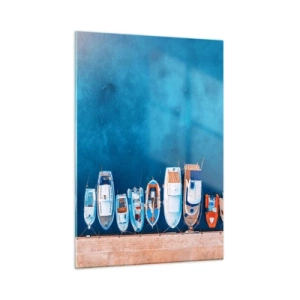 Schilderen op glas - In één rij - 50x70 cm