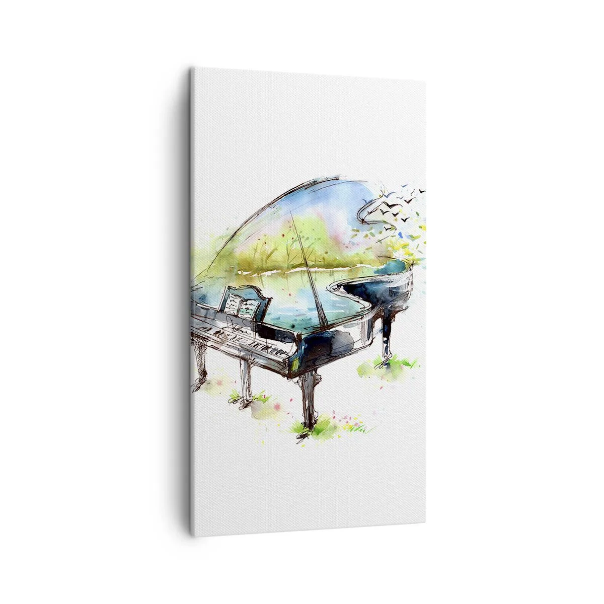 Schilderen op canvas - Betoverd in muziek - 45x80 cm