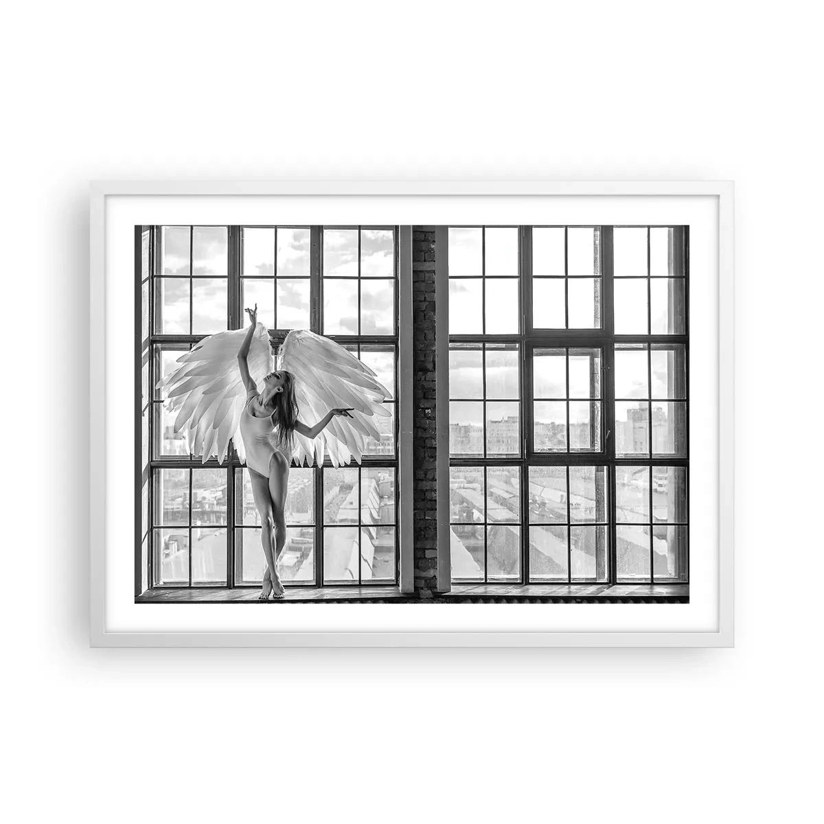 Poster in een witte lijst - Stad der Engelen? - 70x50 cm