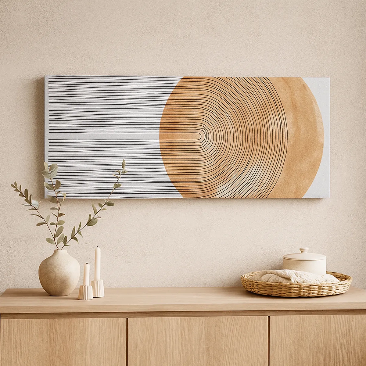 Schilderen op canvas - Zonnige compositie - 30x30 cm