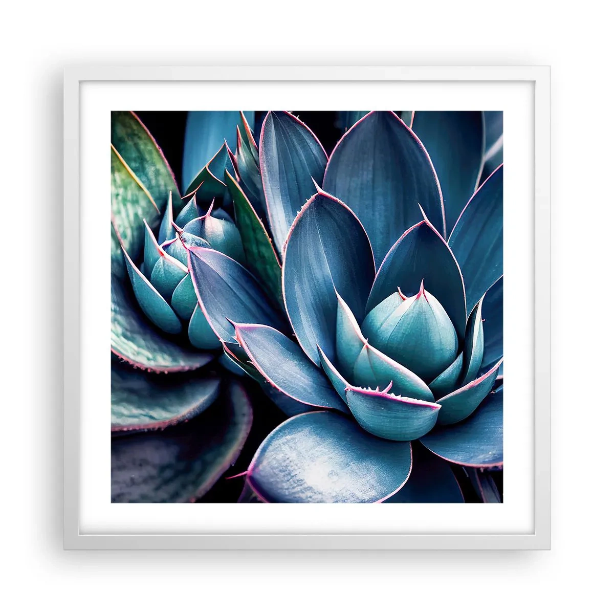 Poster in een witte lijst - Levenskracht - 50x50 cm