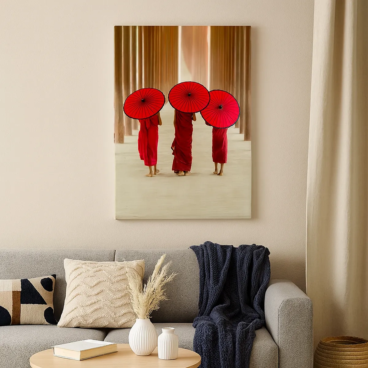 Schilderen op canvas - Op weg naar het Zuivere Land - 50x70 cm