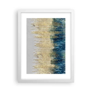 Poster in een witte lijst - Vergulde grens - 30x40 cm