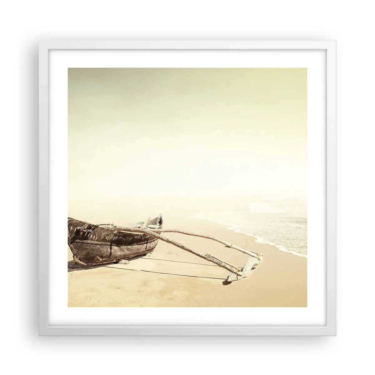 Poster in een witte lijst - Geheugen van de Stille Zuidzee - 50x50 cm