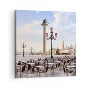 Schilderen op canvas - We nodigen je uit, alles staat klaar - 50x50 cm