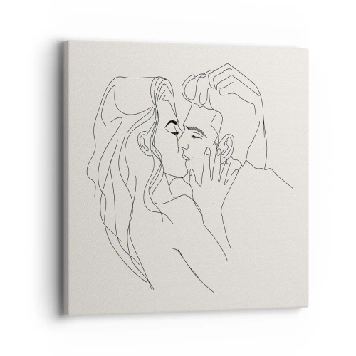 Schilderen op canvas - Verstrikt in gevoel - 40x40 cm